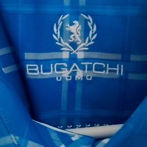 Bugatchi uomo men's long sleeve dress shirt, European size xxl